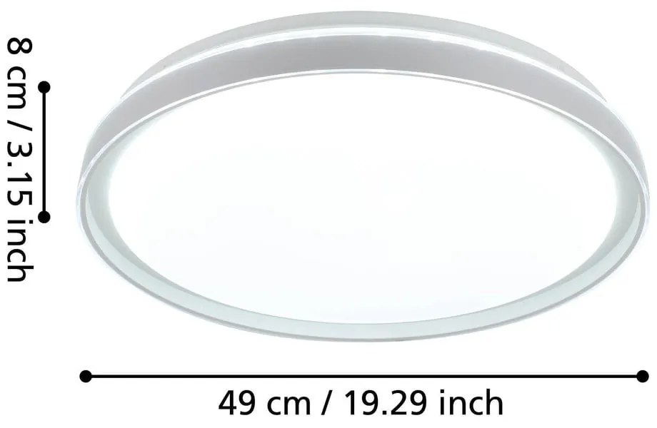 Бяло LED осветително тяло за таван SELUCI – EGLO