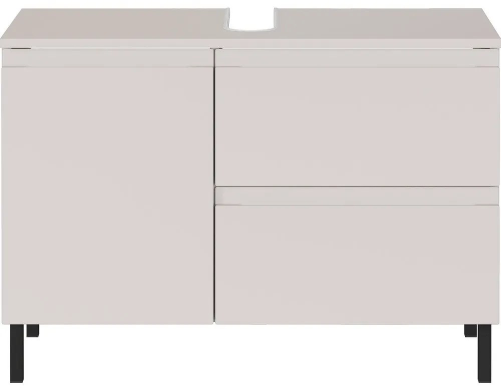 Кремав нисък шкаф за мивка 80x56 cm Salinas – Germania