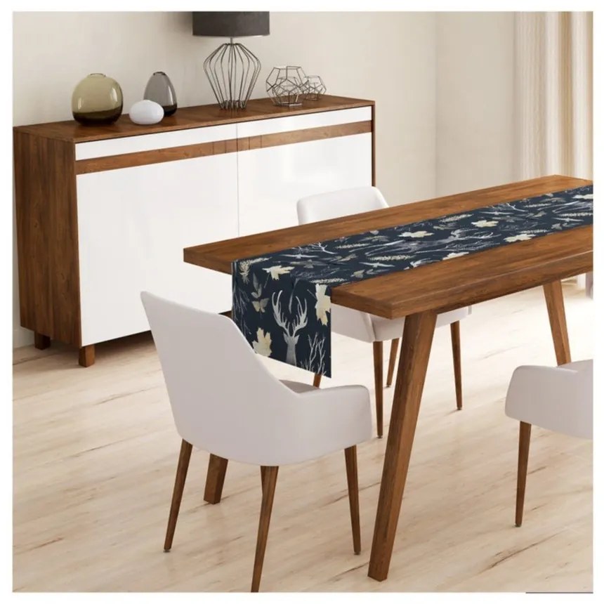 Комплект от 4 коледни калъфки за възглавници и покривка за маса Коледна гора - Minimalist Cushion Covers