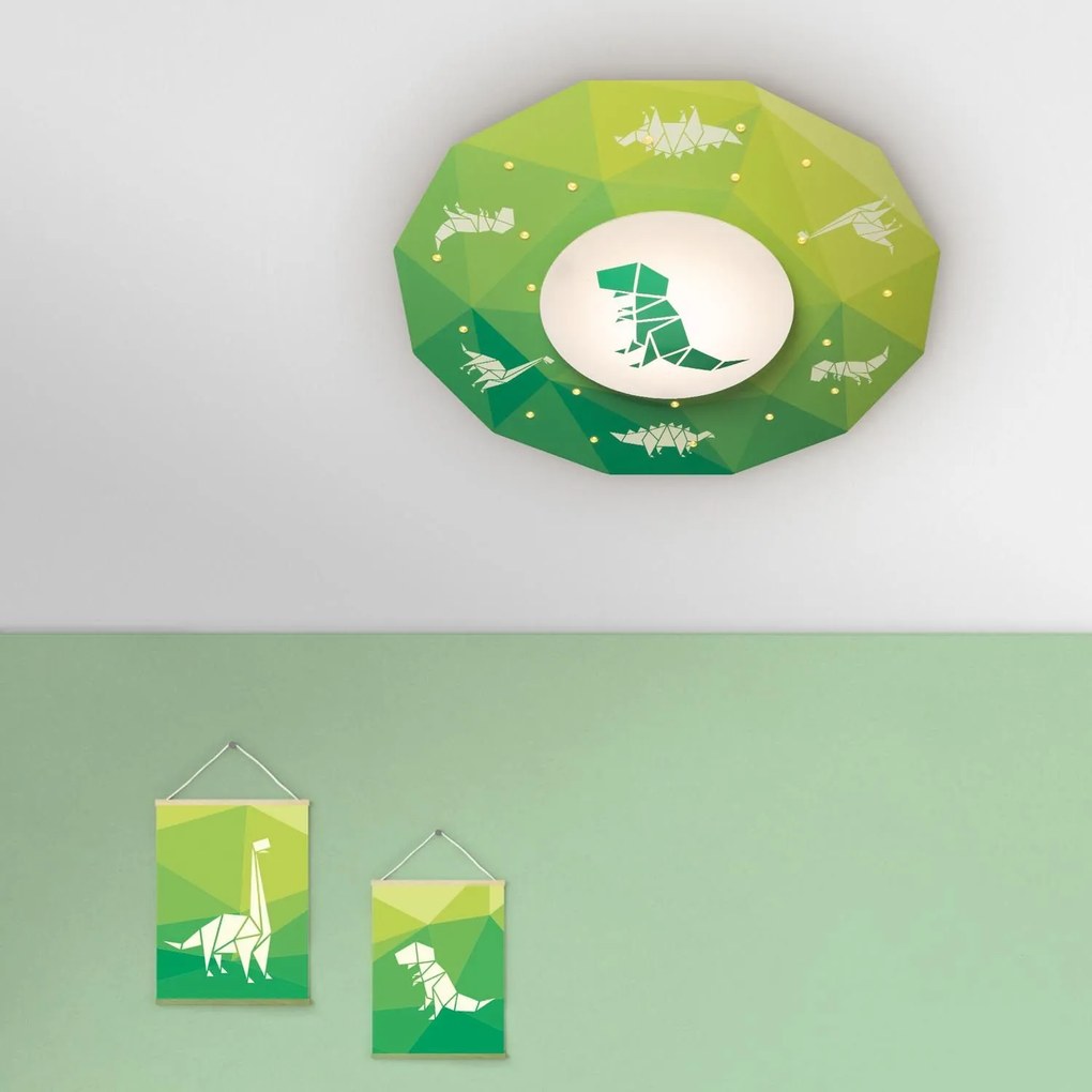 Плафон LED Elobra Dinopoly-Prasino