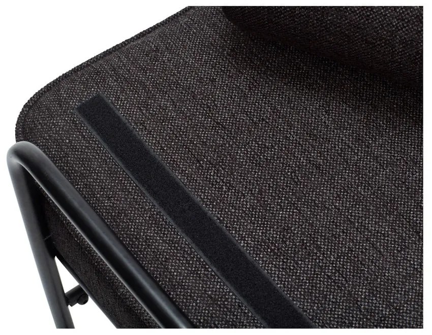 Кафяв стол за отдих с възглавница Pipe - Hübsch