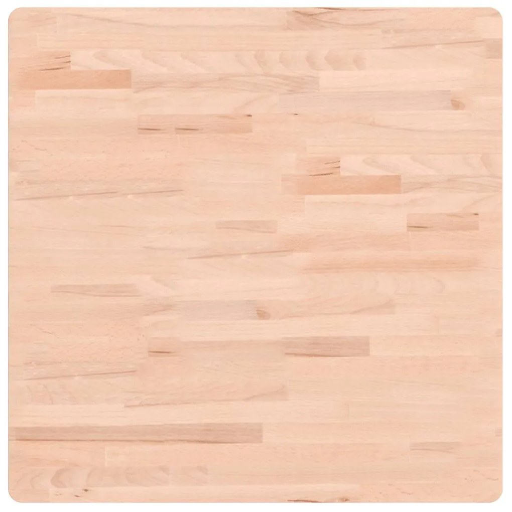 355957 vidaXL Плот за маса 70x70x2,5 см квадратен масивен бук