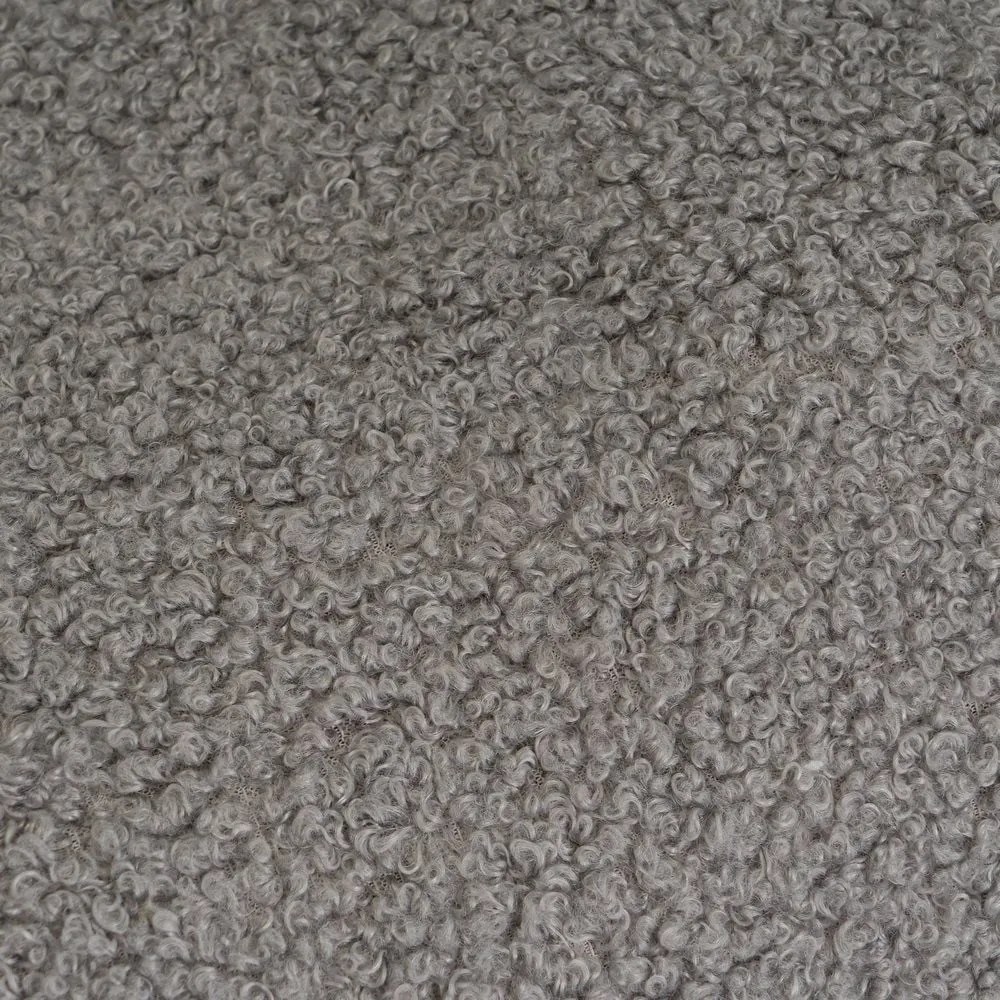 Сиво одеяло от шерпа 130x160 cm Sherpa Bouclé – Casa Selección