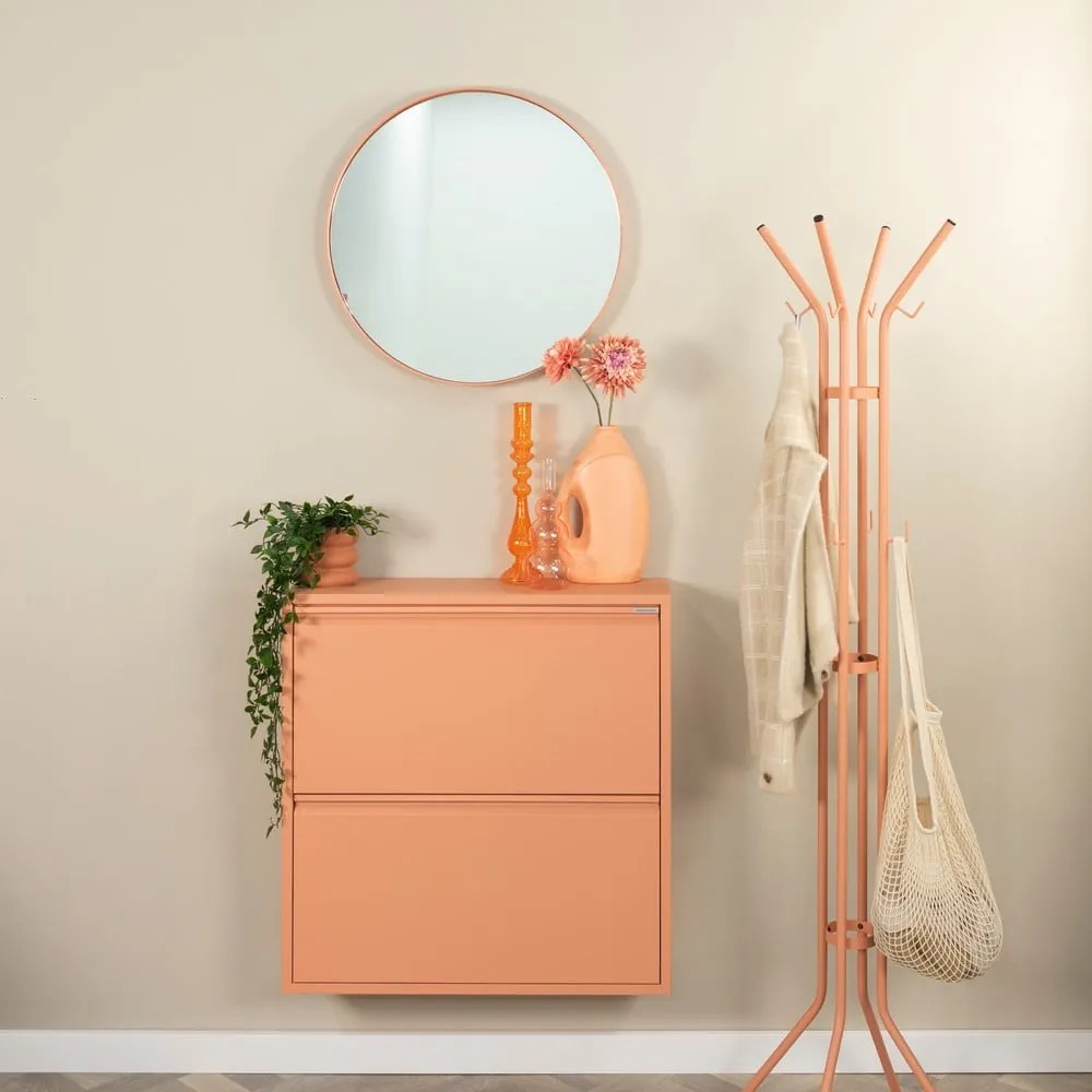 Метална накланяща се стойка за обувки в цвят сьомга 75x77,5x22,5 cm Billy – Spinder Design