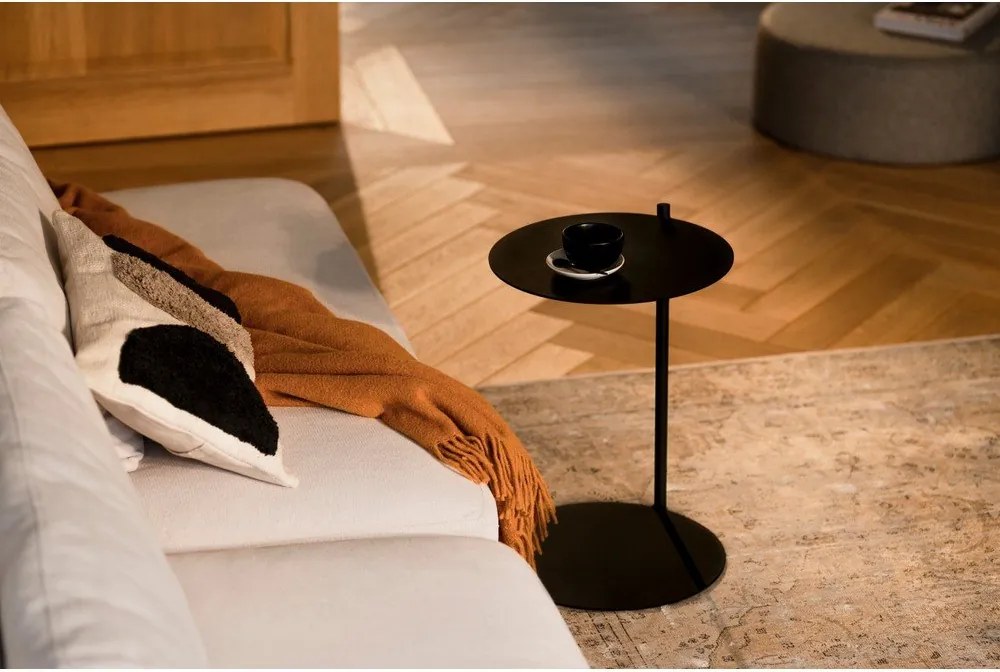 Стоманена кръгла странична масичка 41x40 cm Ande – noo.ma