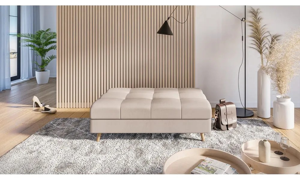 Кремава табуретка за крака Ariella - Ropez