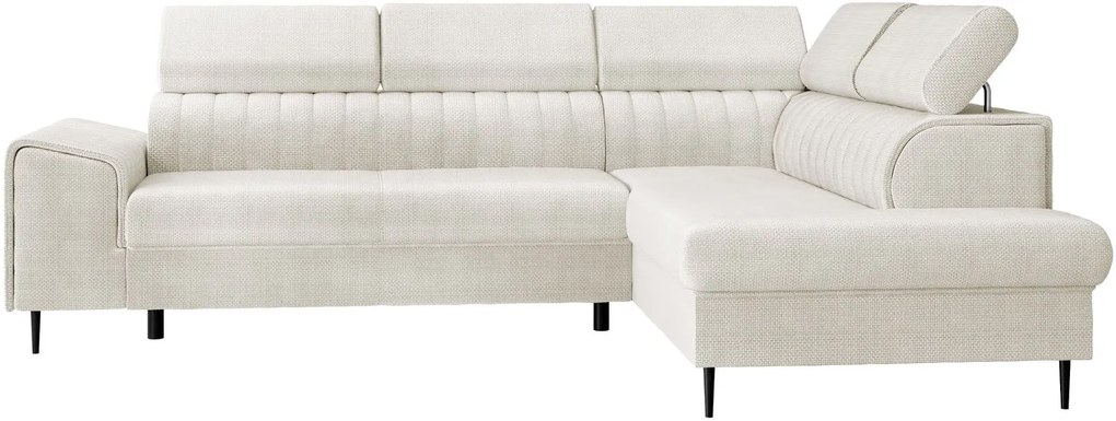 Ъглов диван Kadurin-Бял-Десен