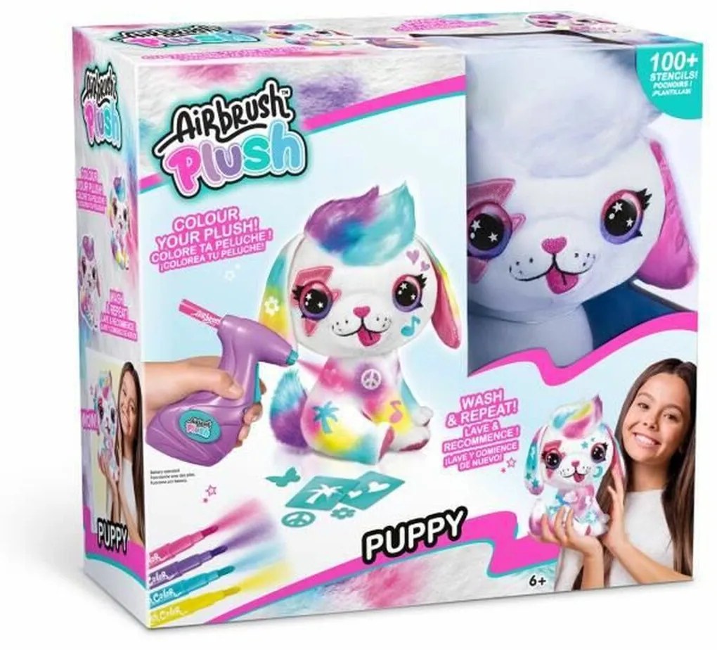 Занаятчийска игра Canal Toys Airbrush Plush Puppy Индивидуално