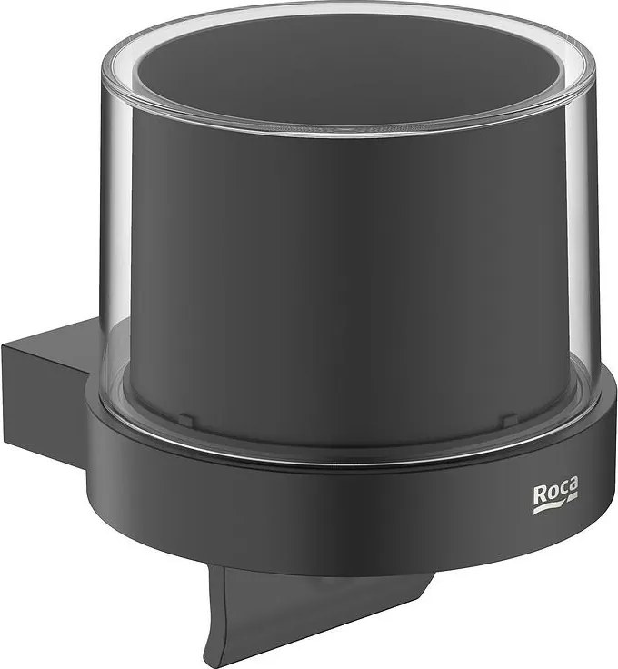 Дозатор за сапун A817590C40 за стенен монтаж, с дръжка, черен