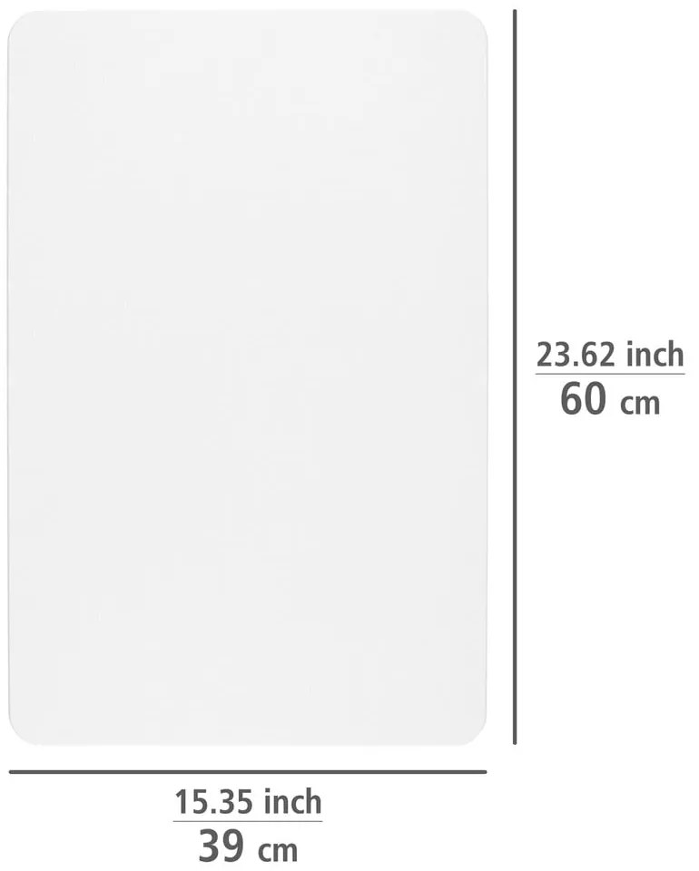 Бял килим за баня от диатомична глина 39x60 cm Simi – Wenko