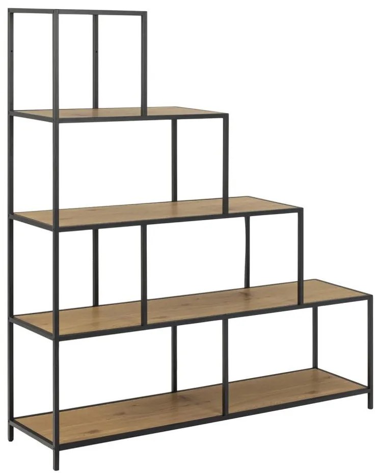 Етажерка SARON дъб/черен