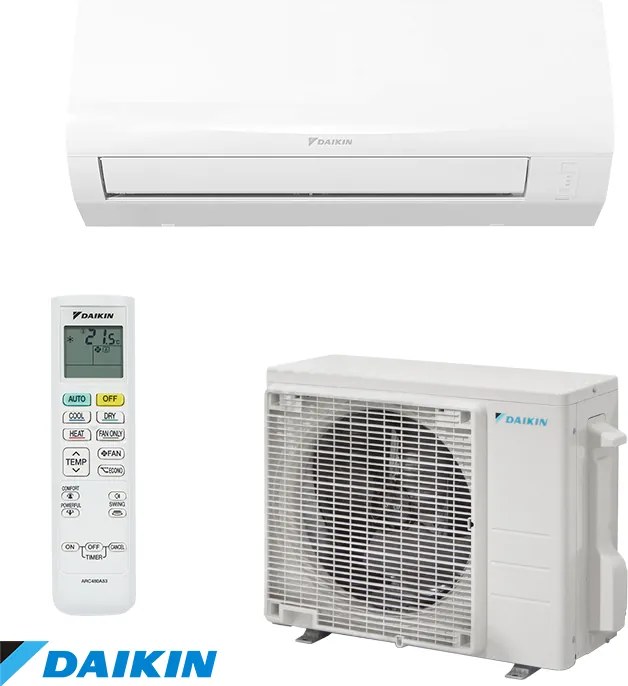 Инверторен климатик Daikin Sensira FTXF20F + RXF20F, 7000 BTU, 15 м2, А++, R-32, Бял