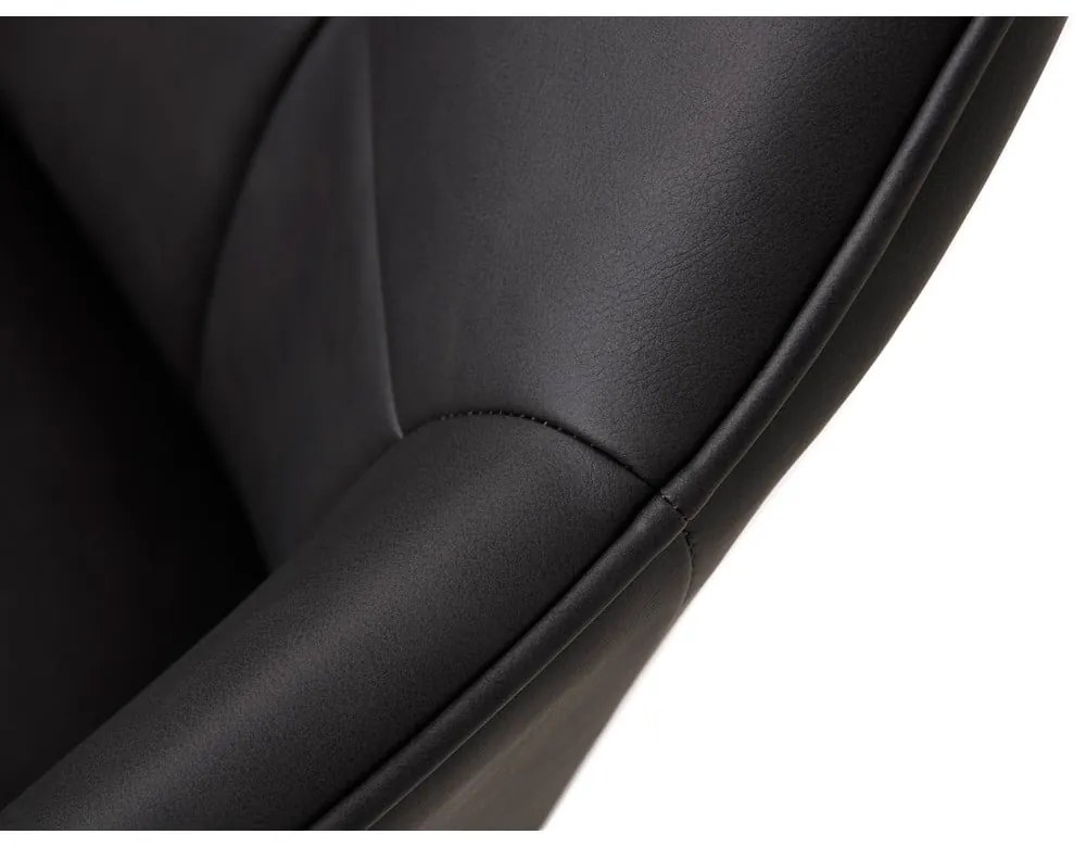 Тъмносиви тапицирани трапезни столове в комплект с подлакътници 2 бр. Nolan Square – Unique Furniture