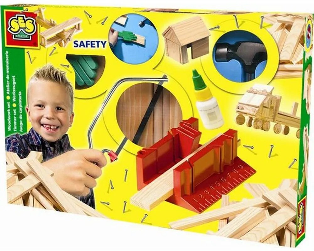 Дървена Игра  SES Creative  Joinery workshop Дървен (29 Части)