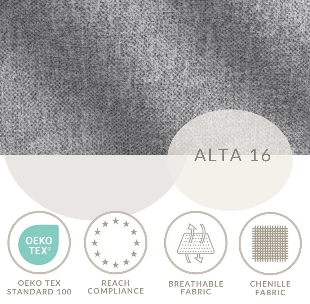 Сиво боксспринг легло с място за съхранение 180x200 cm Blend – Maison de Rêve