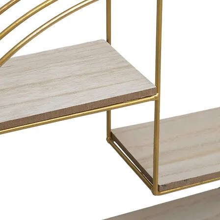 Рафт за стена atmosphera Mirna, MDF, 39 cm - Златист