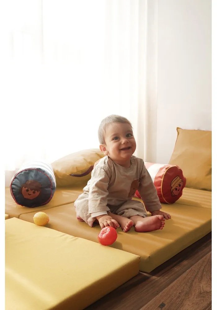 Кадифена детска възглавница Stripes – Playmobil