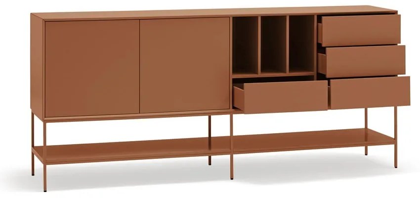 Скрин в тухлен цвят 220x98x45 cm Platt – Teulat