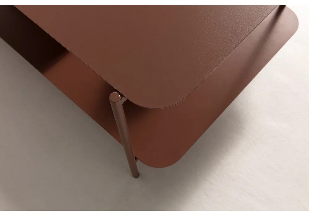 Теракотена метална масичка за кафе 58x90 cm Beatrix – MOME