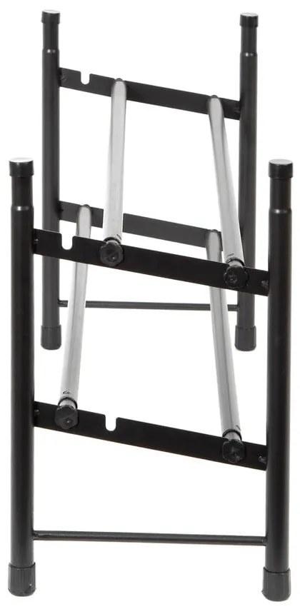 Черен метален телескопичен шкаф за обувки - Compactor