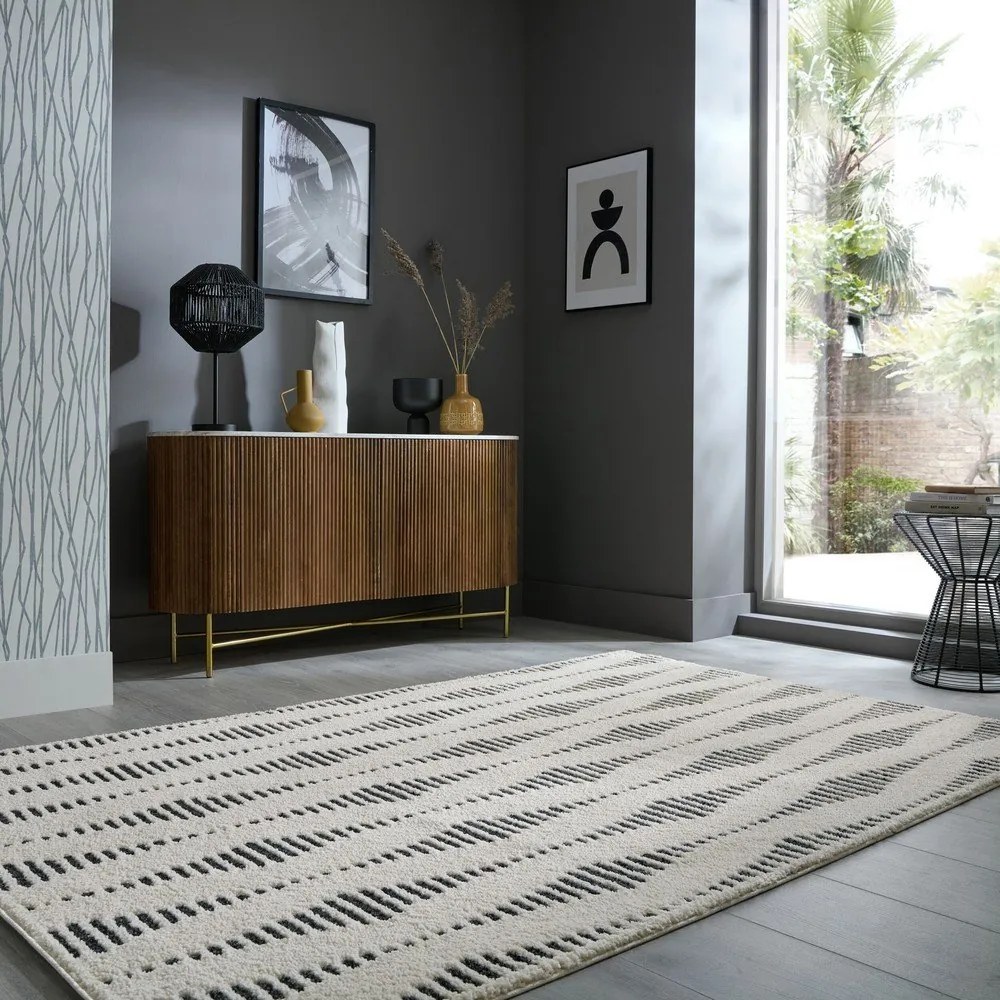 Кремав килим 120x170 cm Knot – Flair Rugs