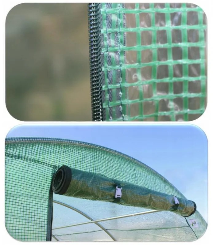 Градински политунел 2 м x 3 м в бяло