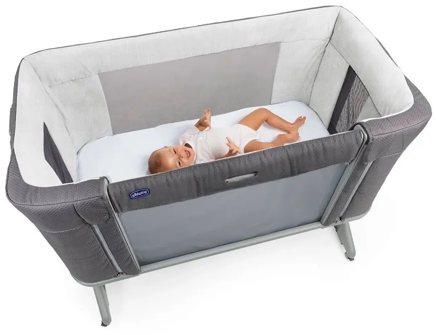 CHICCO Кошара с падаща преграда NEXT 2 ME FOREVER MOON GREY