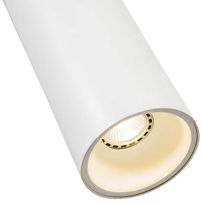 Дизайнерска висяща лампа бяла кръгла GU10 50mm - Tubo