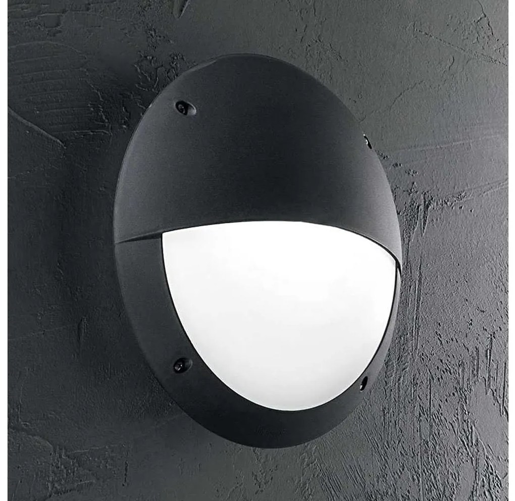 Ideal Lux - Екстериорен аплик LUCIA 1xE27/23W/230V IP66 черен