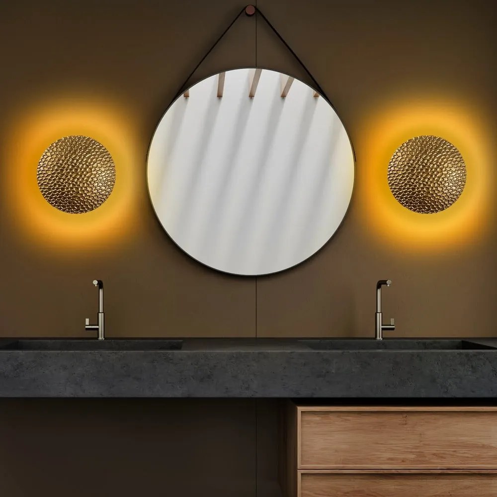 LED стенна лампа в златист цвят ø 21 cm Yosma – Opviq lights