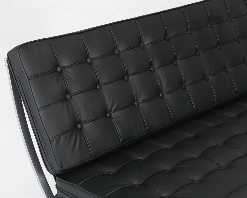 Триместен диван Casablanca-черно
