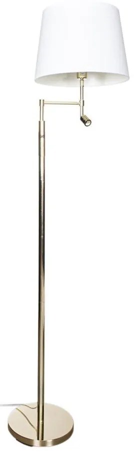 ByRydens 1988780-6509-LED стояща лампа ORLANDO 1xE27/5W/230V + LED/3W бяла/златн