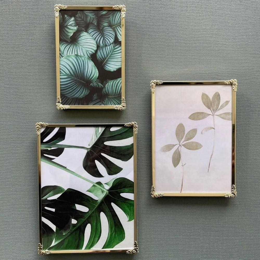 Метална стояща/висяща рамка в златисто 16x21 cm Decora – Zilverstad