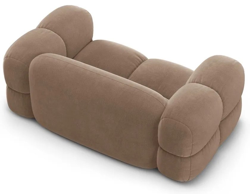 Кафяв кадифен диван 180 cm Loretto – Cosmopolitan Design