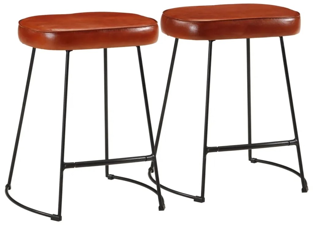 Sonata H Бар табуретки 2 бр тъмнокафяви 40x29,5x53 см
