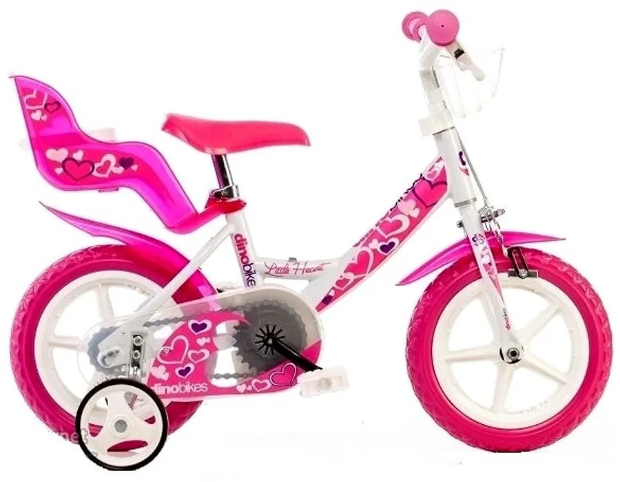 Dino Bikes - Колело Little heart 12'' розово 8006817903109