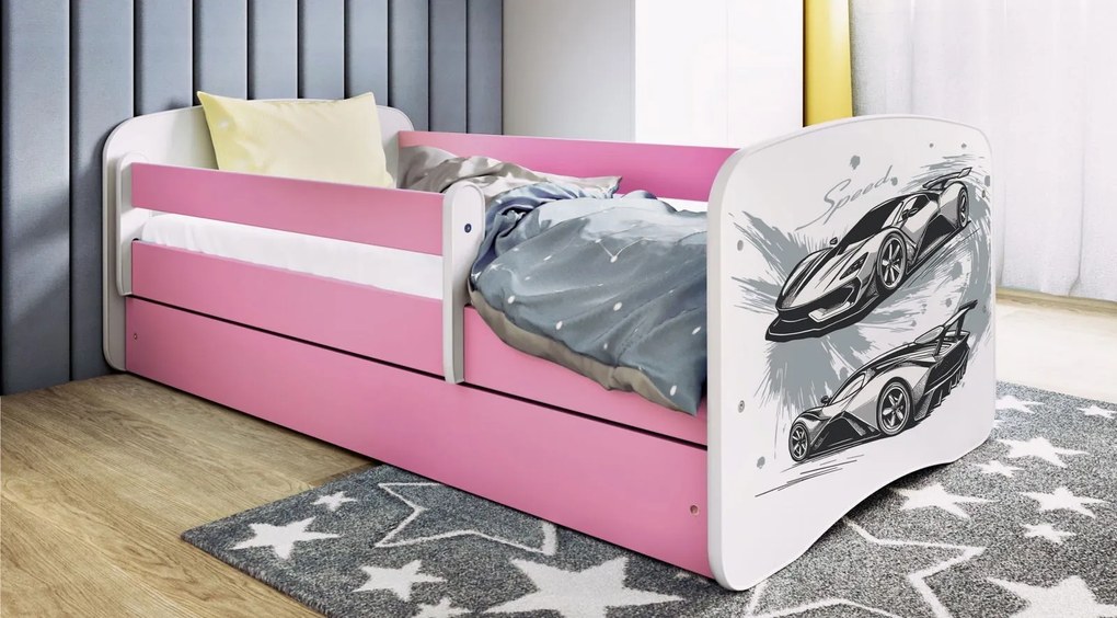 Детско легло Babydreams Cartoon-Roz-180 x 80-Auto