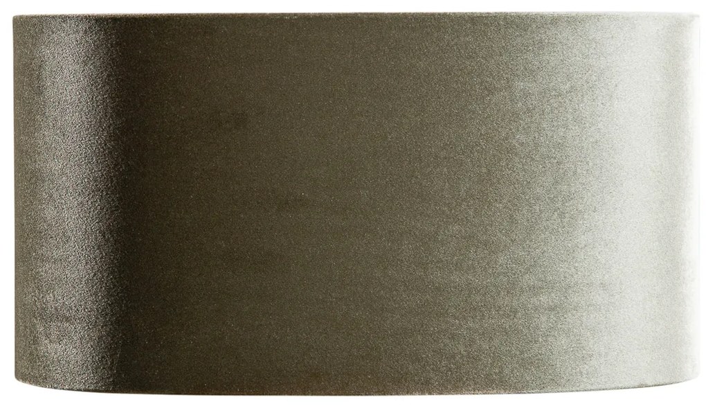 Кадифена абажура зелена със златно вътрешно покритие овална 35/23/18