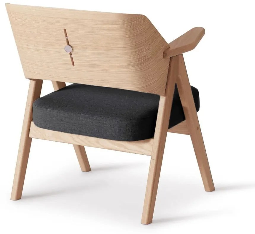 Тъмно сив дъбов фотьойл Findahl от Hammel Me Tube - Hammel Furniture