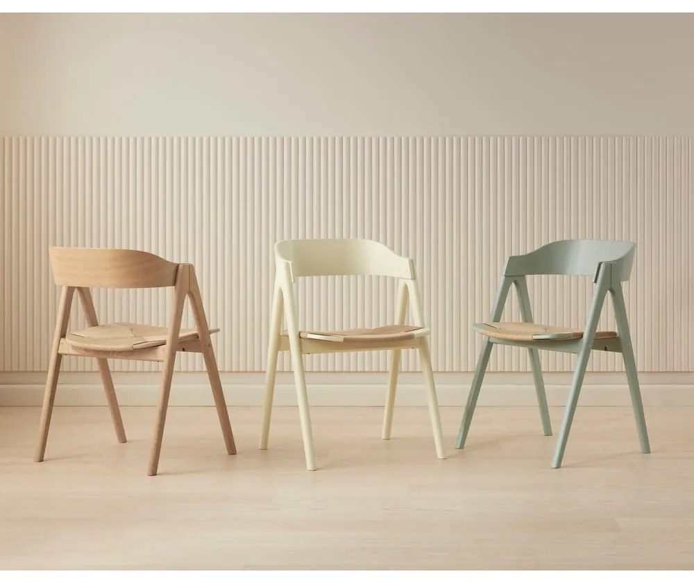 Трапезен стол от букова дървесина с ратанова седалка Findahl от Hammel Mette - Hammel Furniture