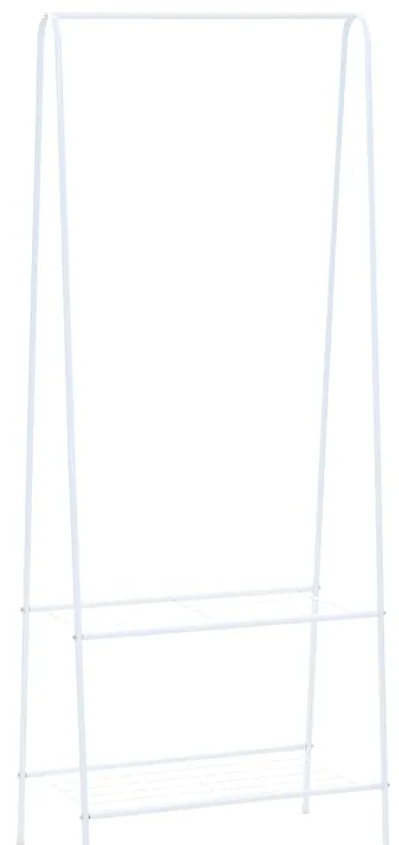246725 vidaXL Щендер за дрехи, 59x35x150 см, бял