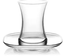 Lav - Стъклен комплект за турски чай / топли напитки 155мл/ 6бр. ZEN S1x