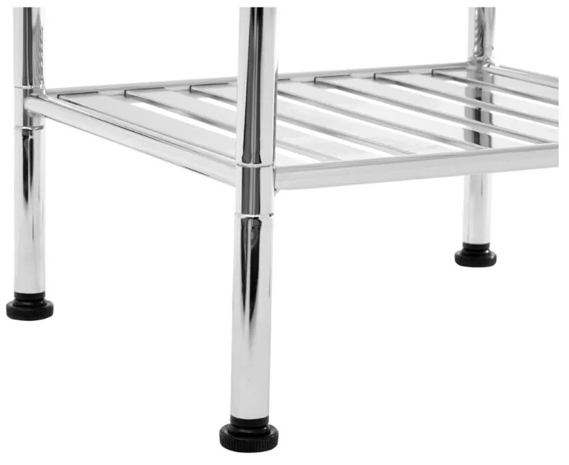 Хромирана количка за съхранение на 3 нива с рафтове - Premier Housewares