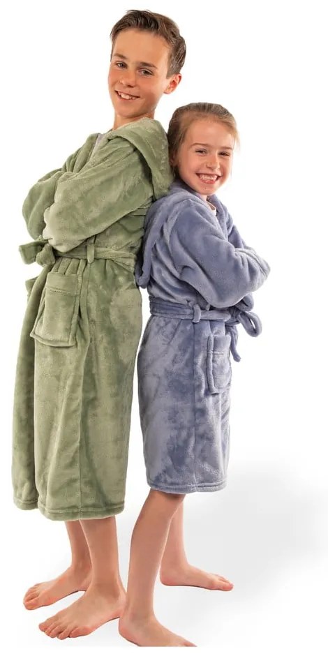 Синя детска хавлия от микроплюш Delux – Tiseco Home Studio