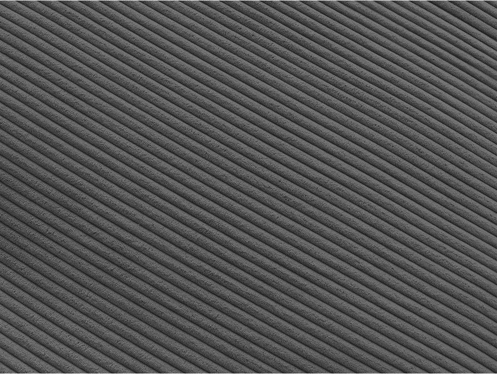 Тъмносив ъглов диван от рипсено кадифе Belair – Bobochic Paris