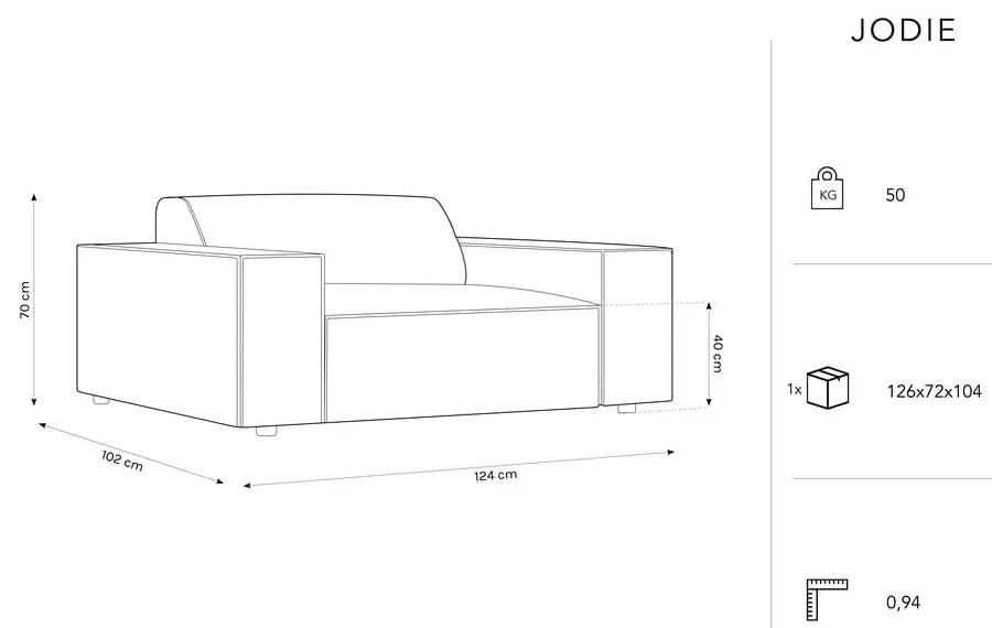 Бежов фотьойл Jodie - Micadoni Home
