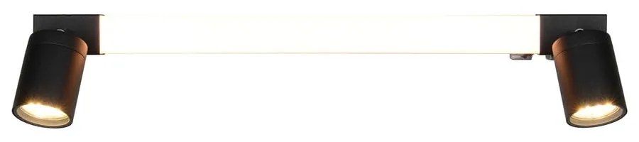 Матово черно LED стенна лампа Enrico – Trio