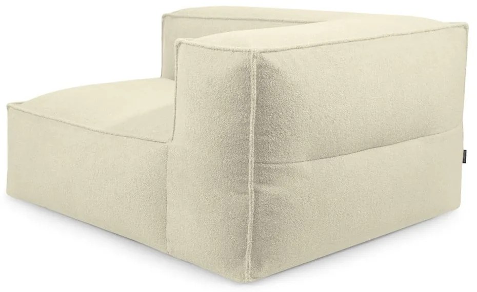 Кафяв пуф от букле Mass Corner 150 Left – SLOWDOWN