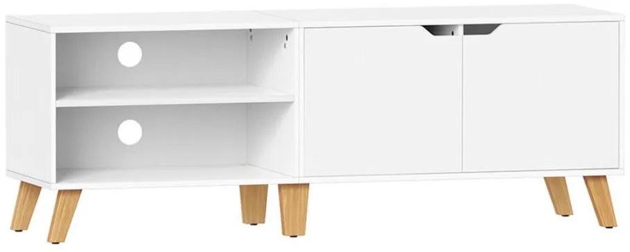 Телевизионен шкаф BASTOR, бял