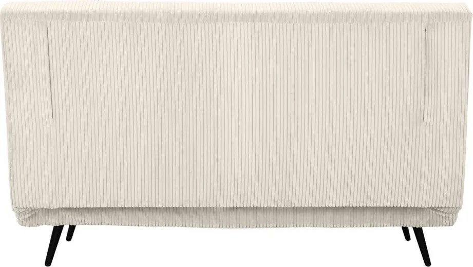 Кремав разтегателен диван от рипсено кадифе 140 cm Mallory – Støraa
